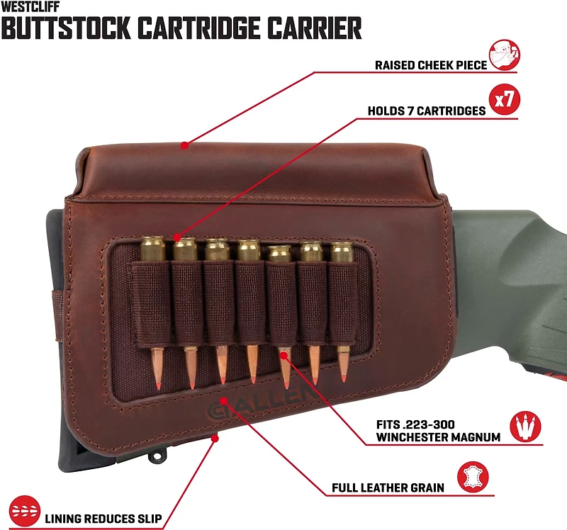 Allen Company Next Shot Westcliff Buttstock Cartridge Carrier