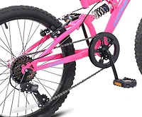 Ozone 500 Girls' Shock Force 20 Full Suspension Mountain Bike