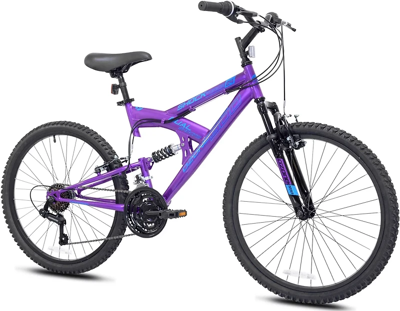 Ozone 500 Girls' Shock Force 24 21-Speed Full Suspension Mountain Bike