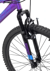 Ozone 500 Girls' Shock Force 24 21-Speed Full Suspension Mountain Bike