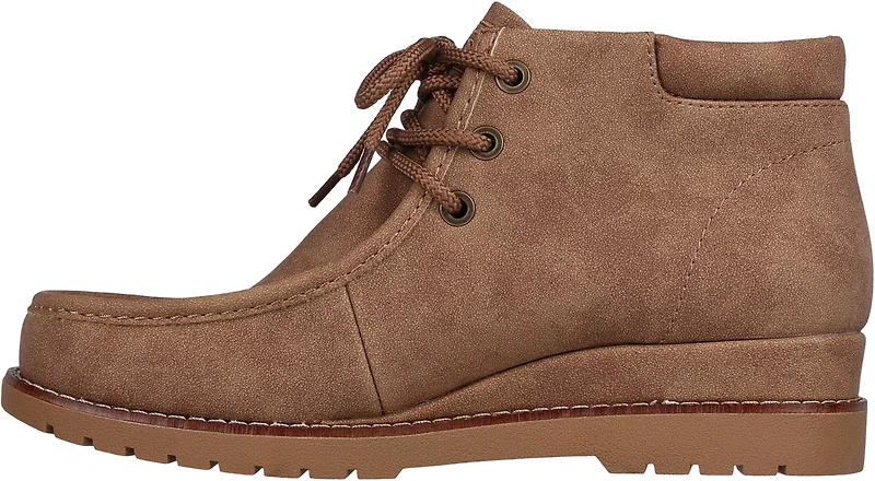 SKECHERS Women's Bobs Chill Wedge Elevated Bliss Booties