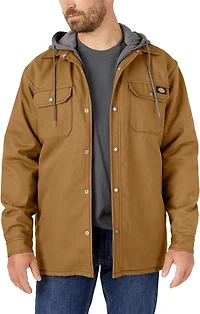 Dickies Men's Fleece Duck Hooded Shirt Jacket