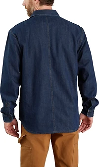 Carhartt Men's Denim Fleece Lined Shirt Jacket