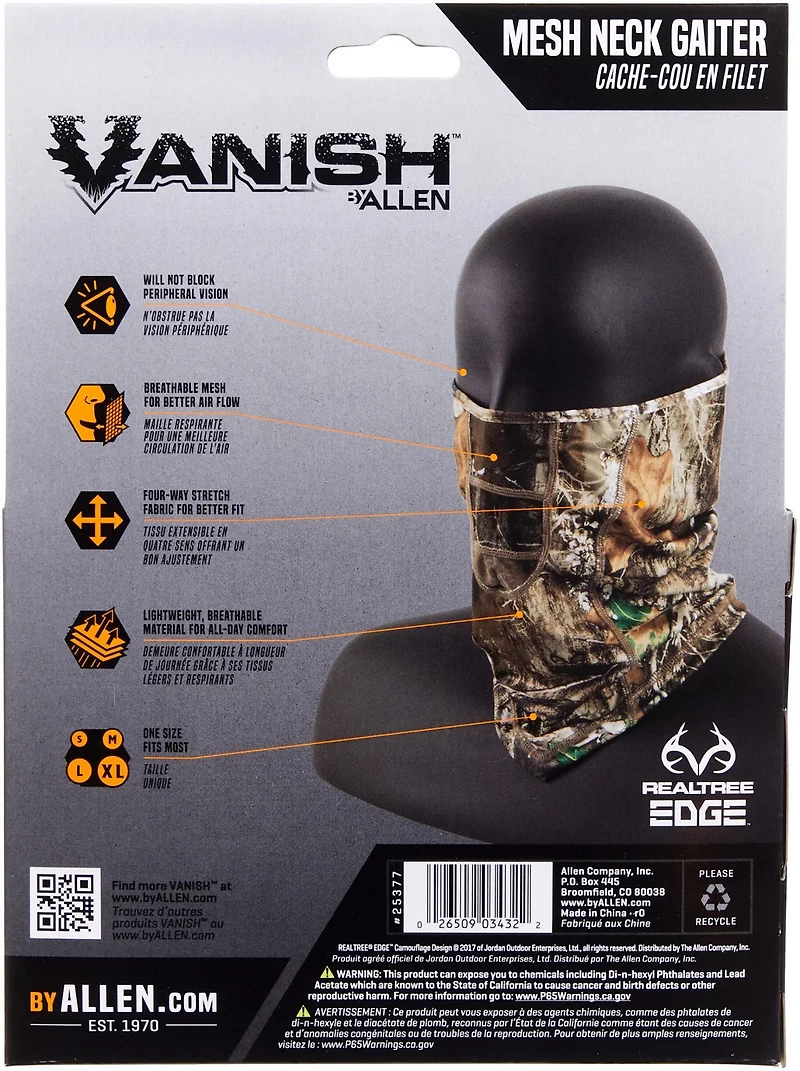 Allen Company Mesh Neck Gaiter