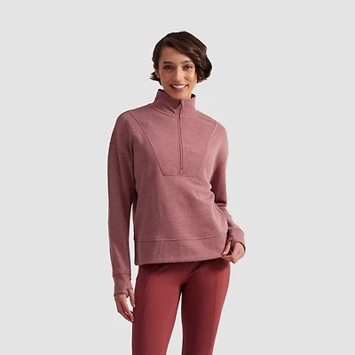 Freely Women's Iris 1/2-Zip Pullover Sweatshirt