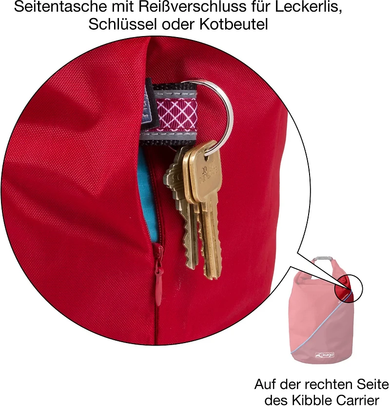 Kurgo Kibble Carrier Dog Food Travel Bag