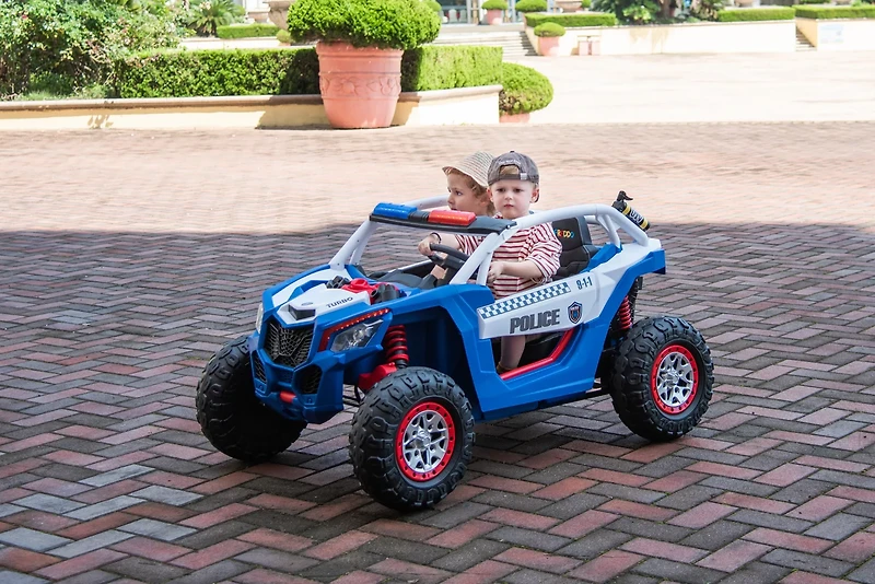 Freddo Police UTV 24V 2-Seater Ride-On Car