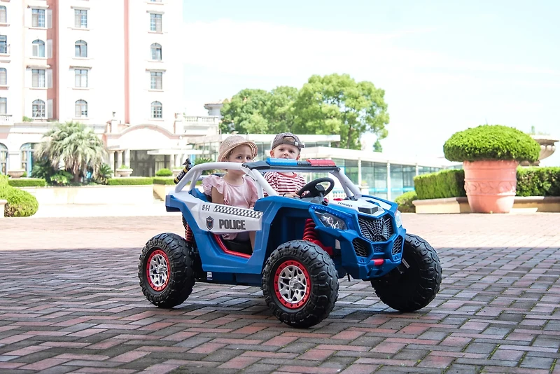 Freddo Police UTV 24V 2-Seater Ride-On Car
