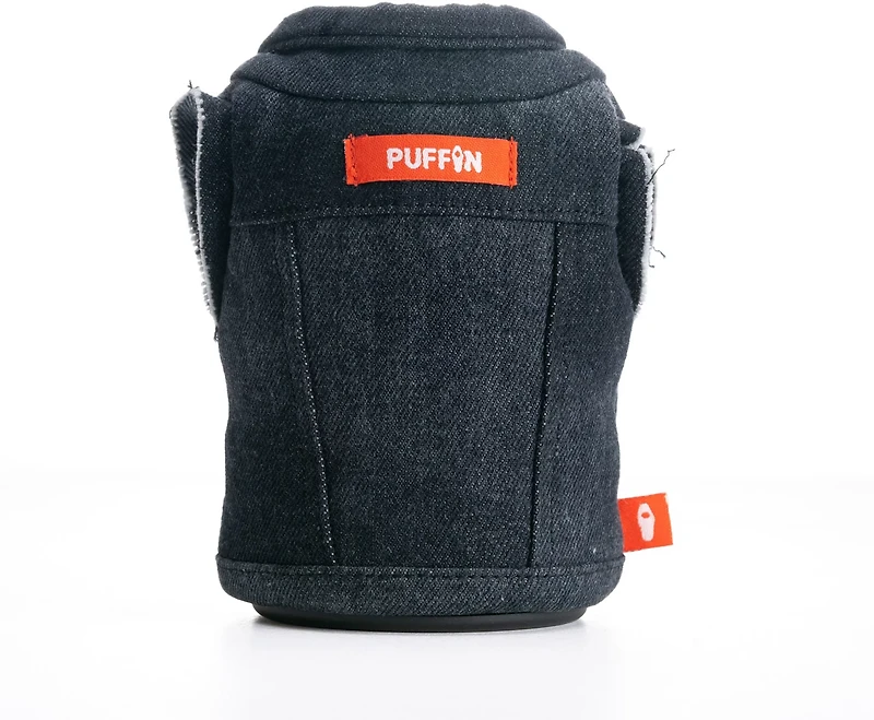 Puffin Drinkware Denim Vest Can Coolie