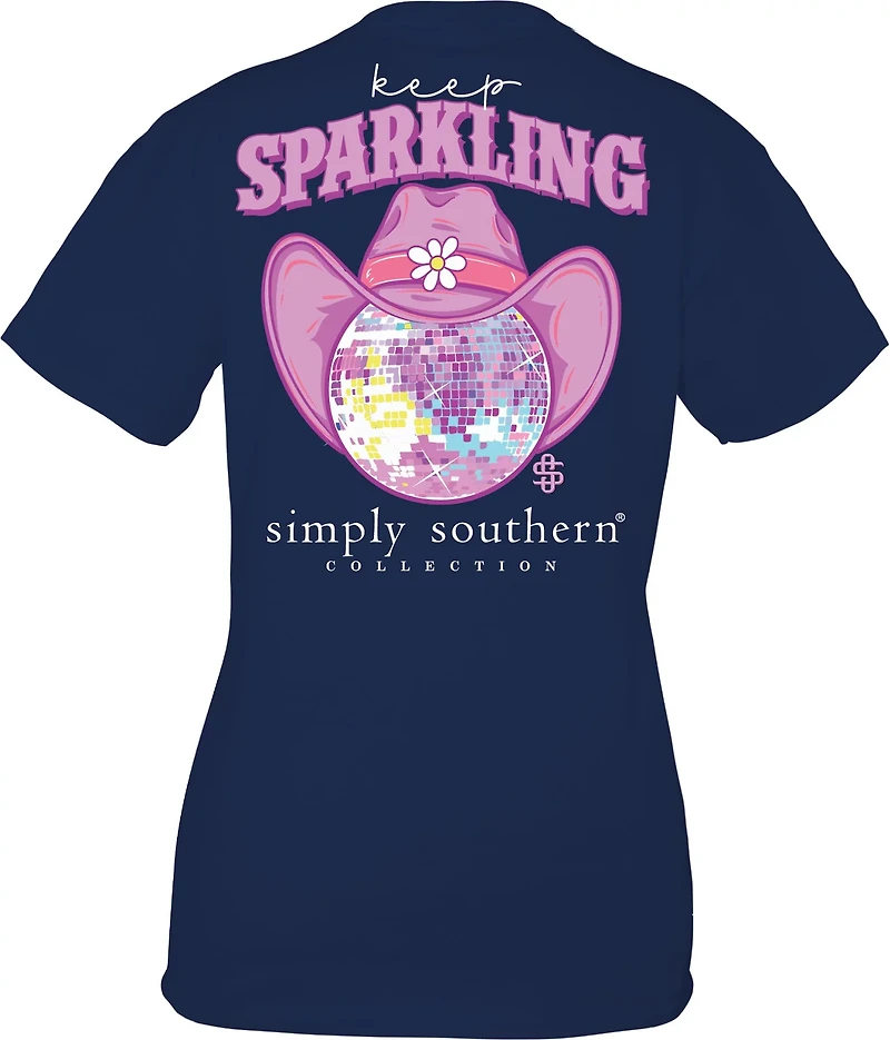 Simply Southern Women's Sparkle Short Sleeve T-shirt