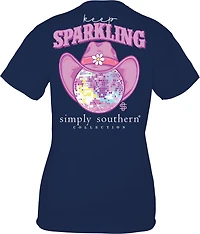Simply Southern Women's Sparkle Short Sleeve T-shirt