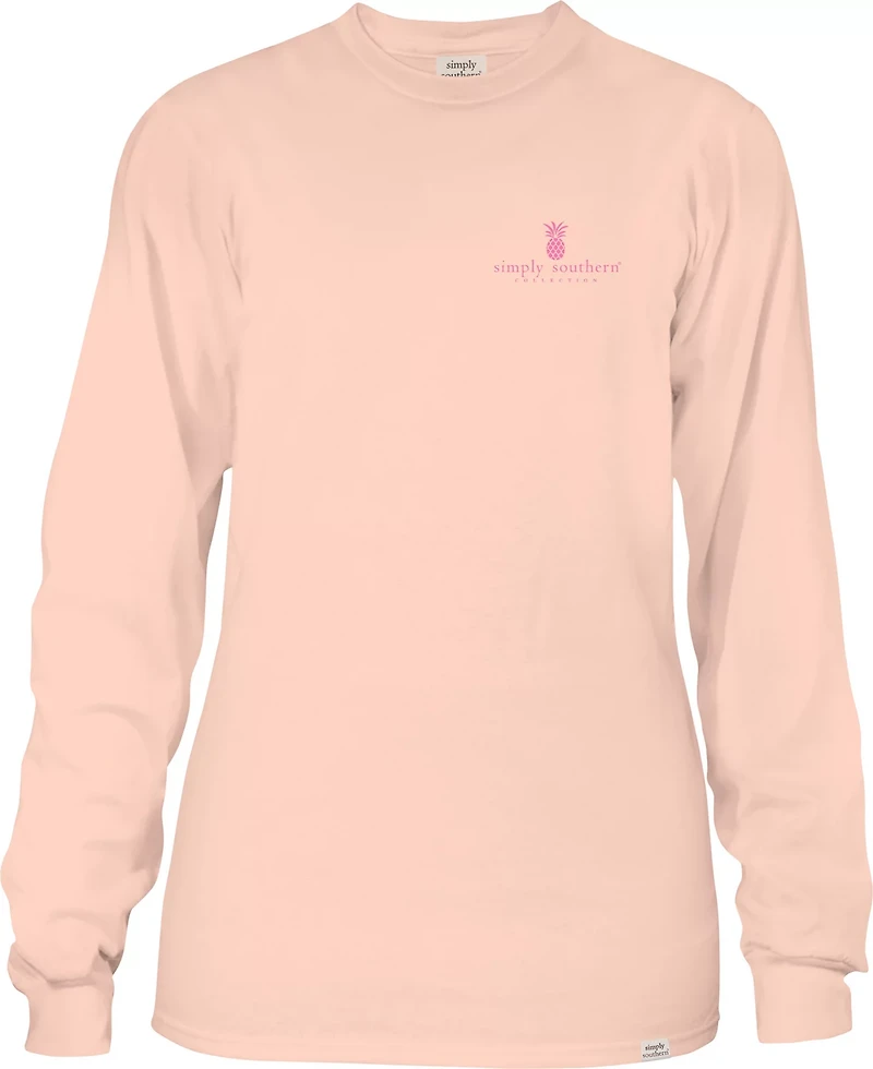 Simply Southern Women's Flowers Long Sleeve T-shirt