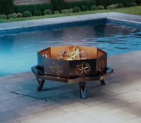 Mosaic Texas Fire Pit