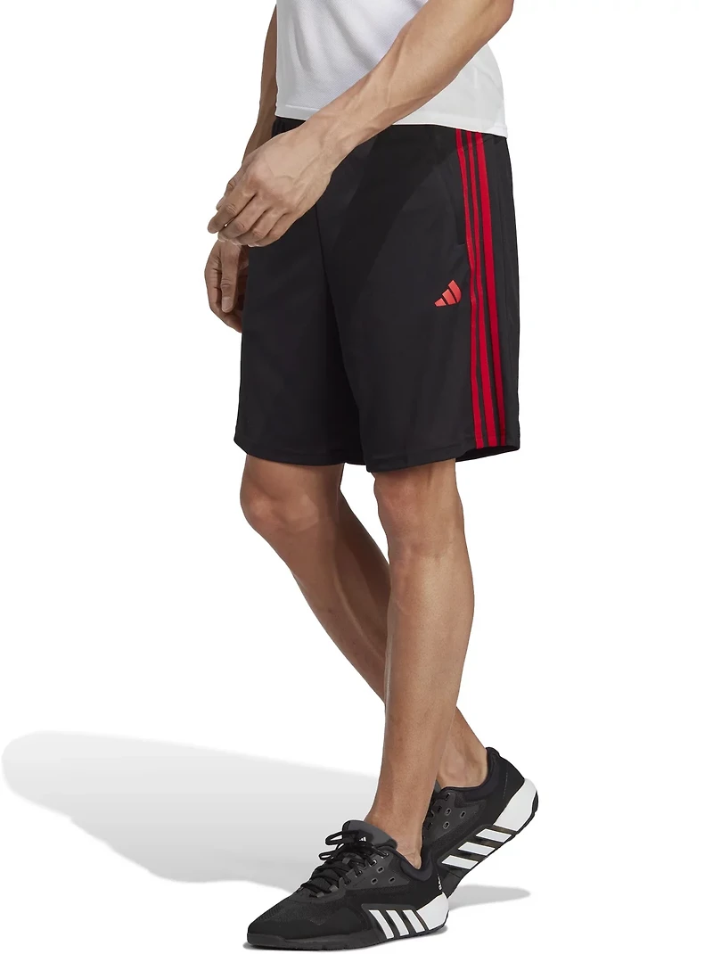 adidas Men's Train Essentials Piqué 3-Stripes Training Shorts 9