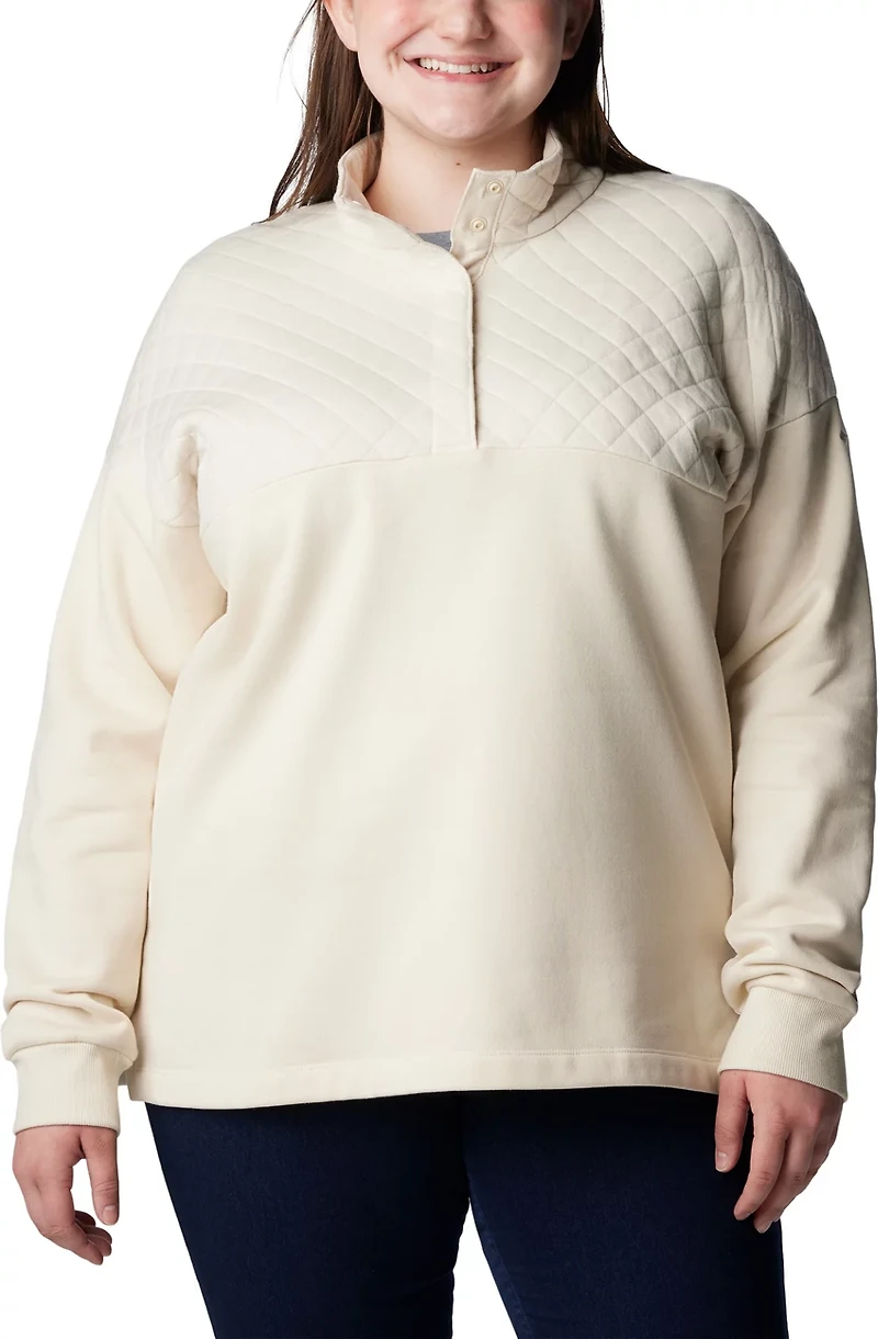 Columbia Sportswear Women's Plus hart Mountain Quilted 1/2 Snap Jacket