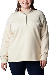 Columbia Sportswear Women's Plus hart Mountain Quilted 1/2 Snap Jacket