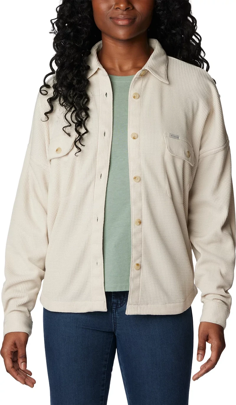 Columbia Sportswear Women's Plus Holly Hideaway Waffle Shirt Jacket