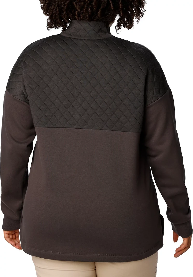 Columbia Sportswear Women's Plus hart Mountain Quilted 1/2 Snap Jacket