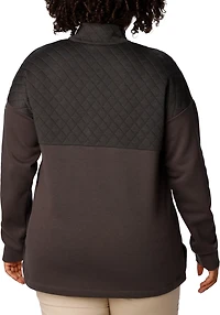 Columbia Sportswear Women's Plus hart Mountain Quilted 1/2 Snap Jacket