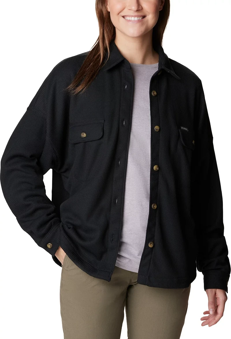 Columbia Sportswear Women's Plus Holly Hideaway Waffle Shirt Jacket