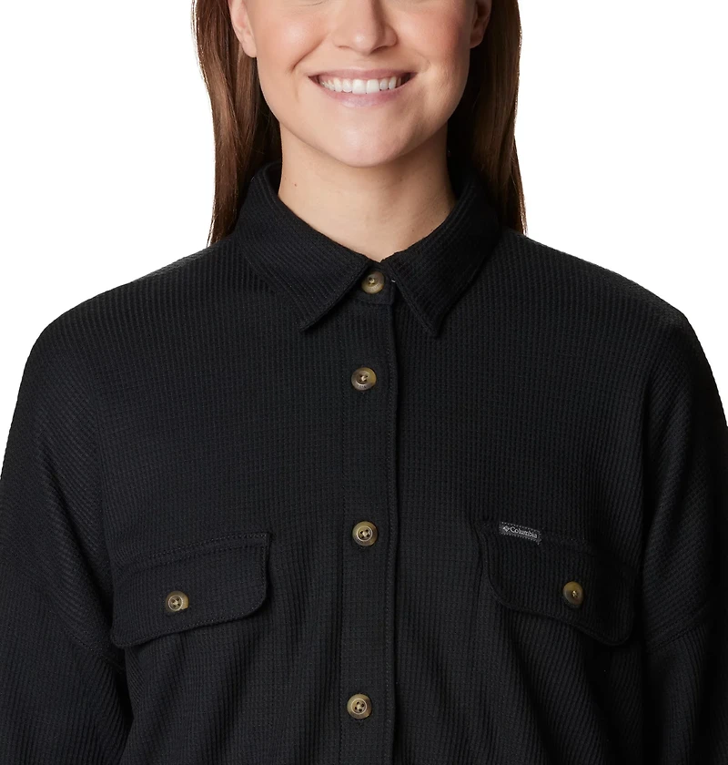 Columbia Sportswear Women's Plus Holly Hideaway Waffle Shirt Jacket