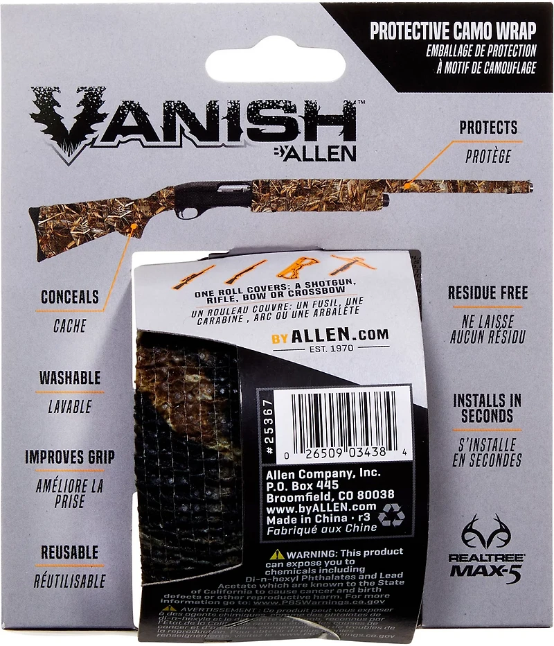 Allen Company Vanish Protective Camo 15 ft Wrap Roll