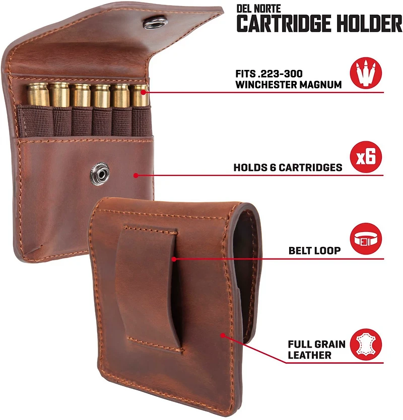 Allen Company Del Norte Leather Belt Loop Cartridge Holder
