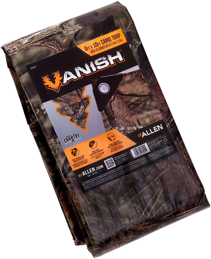 Allen Company Vanish Camo 8 ft x 10 ft Tarp