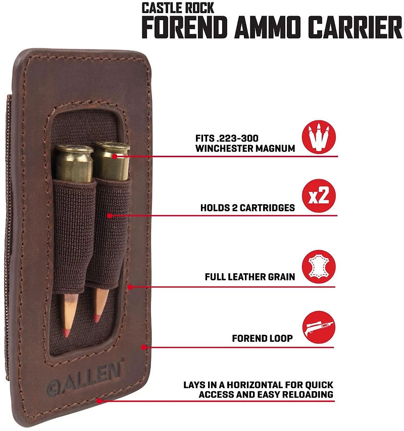 Allen Company Castle Rock Forend Leather Ammo Carrier