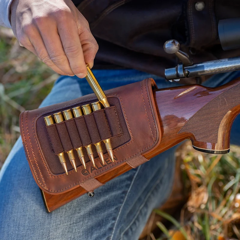 Allen Company New Castle Leather Buttstock Cartridge Carrier