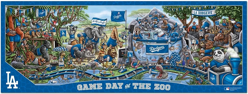 YouTheFan Los Angeles Dodgers Game Day At The Zoo 500-Piece Puzzle