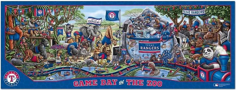 YouTheFan Texas Rangers Game Day At The Zoo 500-Piece Puzzle