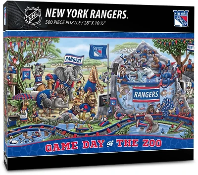 YouTheFan New York Rangers Game Day At The Zoo 500-Piece Puzzle