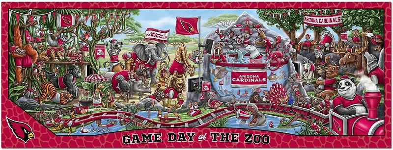 YouTheFan Arizona Cardinals Game Day At The Zoo 500-Piece Puzzle
