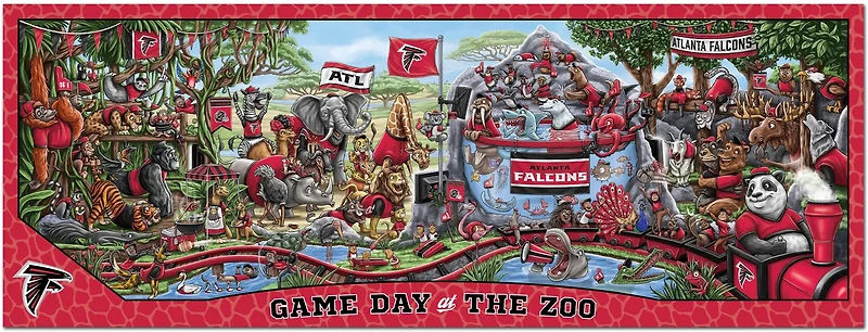 YouTheFan Atlanta Falcons Game Day At The Zoo 500-Piece Puzzle