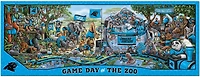 YouTheFan Carolina Panthers Game Day At The Zoo 500-Piece Puzzle