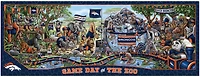 YouTheFan Denver Broncos Game Day At The Zoo 500-Piece Puzzle
