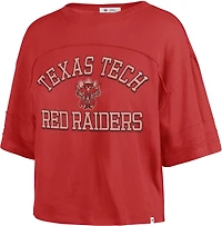 '47 Women's Texas Tech University Somerset Jersey Half Moon Stevie Cropped T-shirt