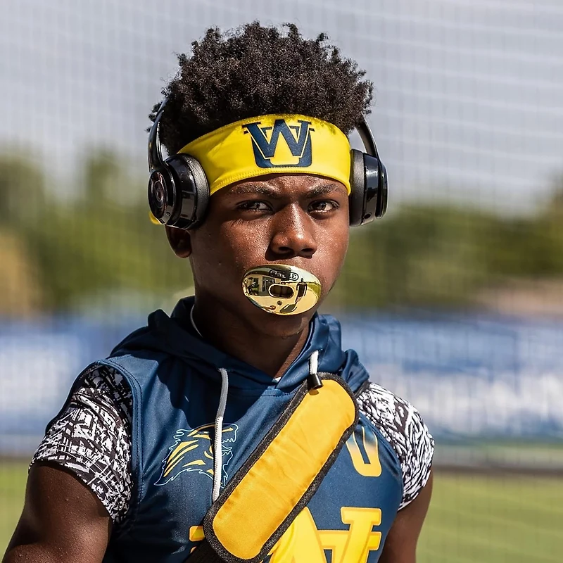 Battle Adults' Chrome Oxygen Football Mouth Guard