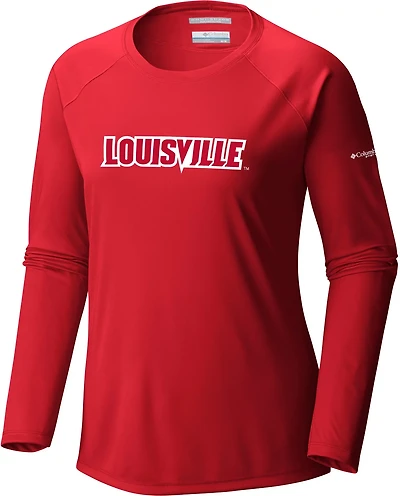 Columbia Sportswear Women's University of Louisville Tidal II Long Sleeve Graphic T-shirt