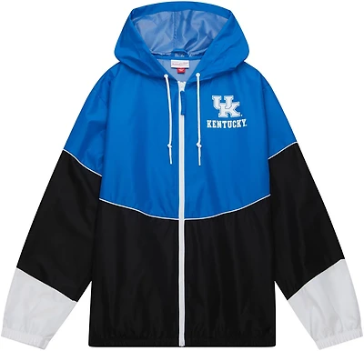 Mitchell & Ness Men's University of Kentucky Home Team Lightweight Long Sleeve Windbreaker