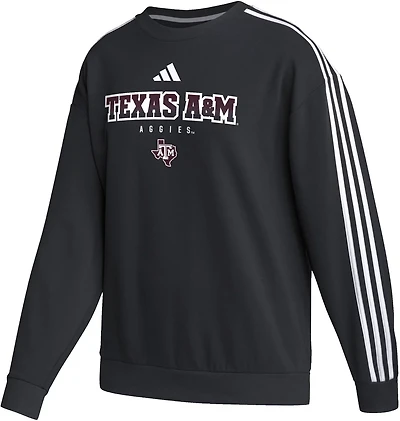 adidas Women's Texas A&M University Fashion Oversize Crew Sweatshirt