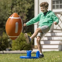 HearthSong Giant Inflatable Kick & Catch Football with Tee