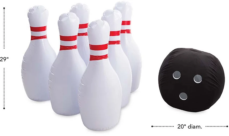 HearthSong Giant Inflatable Bowling Set
