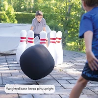 HearthSong Giant Inflatable Bowling Set