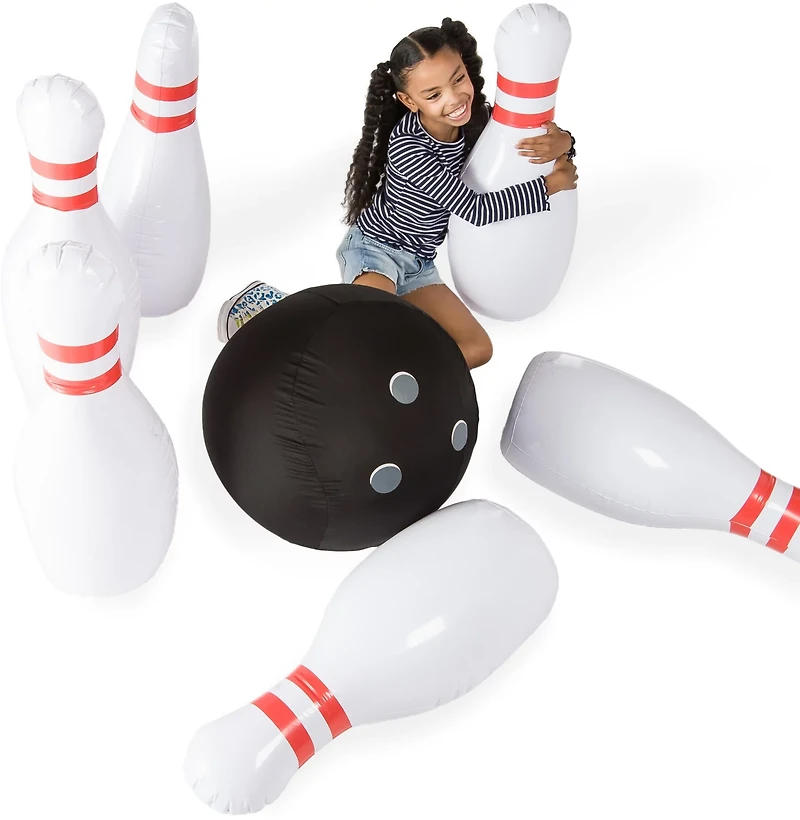 HearthSong Giant Inflatable Bowling Set