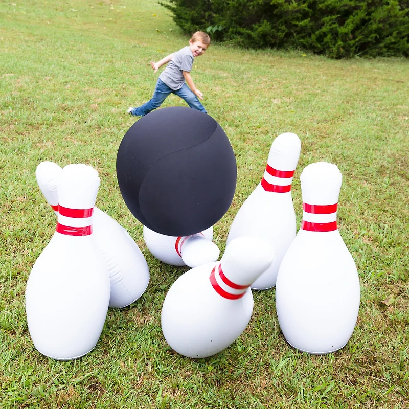 HearthSong Giant Inflatable Bowling Set
