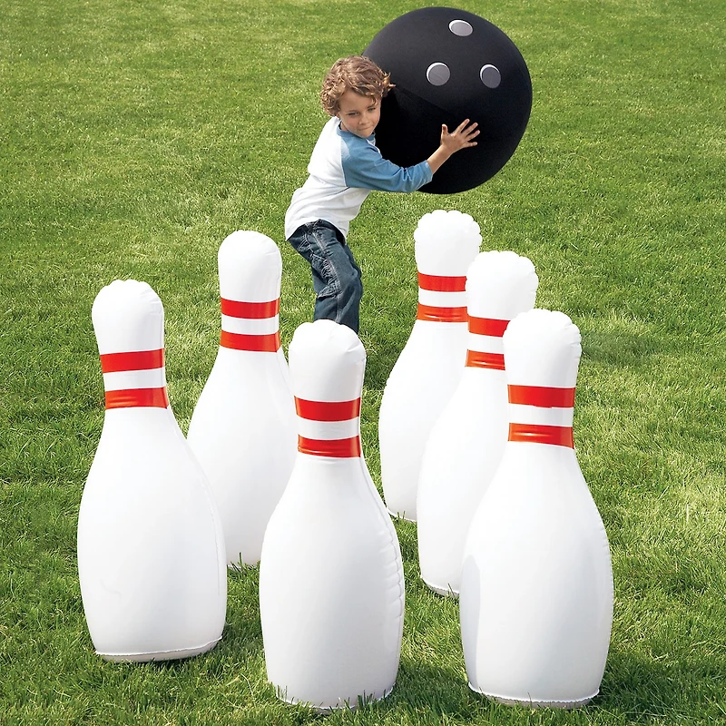 HearthSong Giant Inflatable Bowling Set