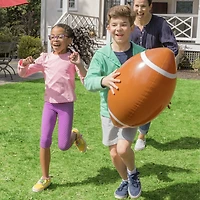 HearthSong Giant Inflatable Kick & Catch Football with Tee