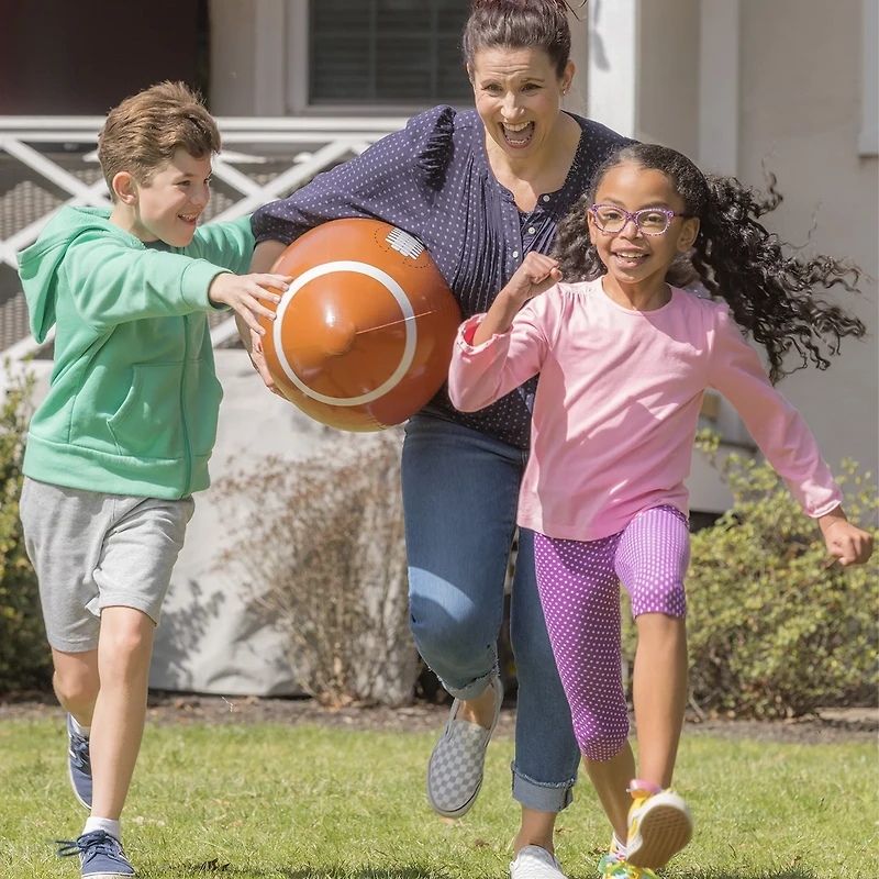 HearthSong Giant Inflatable Kick & Catch Football with Tee